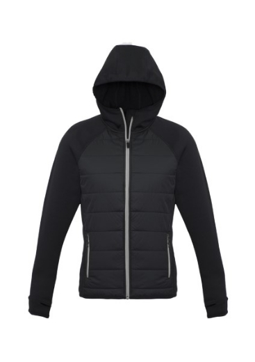 Picture of Biz Collection Ladies Stealth Tech Hybrid Hoodie Jacket